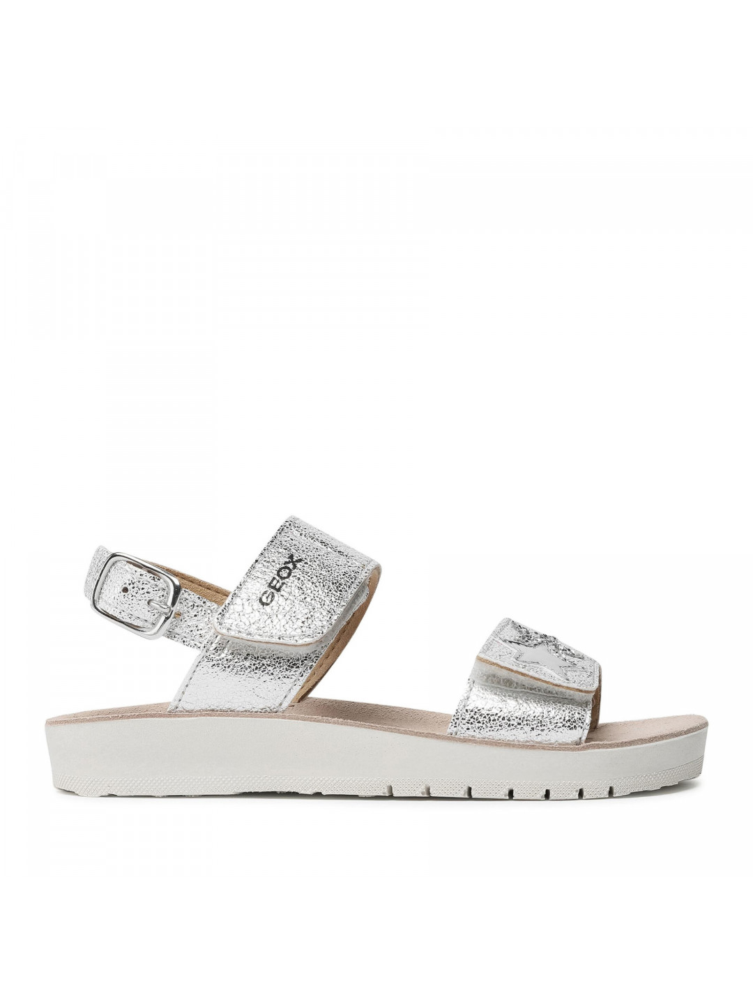 Sandály Geox J S Costarei G A J15EAA 000BN C1007 S Stříbrná